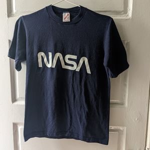 70s VTG NASA Tee shirt t-shirt vintage small Jerzees tee navy